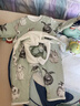 OAK FAMILY夾棉連體衣嬰兒棉服秋冬裝新生兒保暖百天男女寶寶柔暖滿月衣服 含帽子 絨球兔【斜襟款】 90cm 曬單實拍圖