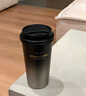 星巴克（Starbucks）杯子 咖啡寶藏系列 高顏值黑色不銹鋼保溫杯咖啡杯中秋國慶禮物 黑白漸變不銹鋼桌面杯430ml 曬單實(shí)拍圖