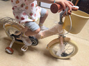 鳳凰（Phoenix）兒童自行車3-4-6-10歲寶寶腳踏車男孩女孩童車折疊單車 仰望櫻花粉+輻條輪-帶后座款 14寸（建議身高100-120cm） 曬單實(shí)拍圖