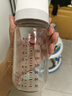 愛得利（evorie） 玻璃奶瓶 寬口徑帶保護(hù)套帶手柄奶瓶 嬰兒奶瓶240ml（6個(gè)月+） 曬單實(shí)拍圖