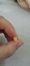 周六福小金花足金999黃金耳釘女七夕生日禮物計(jì)價(jià)AC090379  一對(duì) 約0.7g 曬單實(shí)拍圖