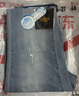 卡賓【涼感】薄款小腳牛仔褲男士25夏新破洞修身彈力休閑褲 曬單實拍圖