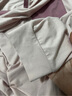 京東京造【50支棉莫】10A抗菌助眠衣25春夏女士睡衣女長袖情侶家居服粉色M 曬單實(shí)拍圖