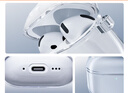 圖拉斯【2025年新款】適用airpods4保護套airpods四代保護殼適用蘋(píng)果耳機防摔防塵防刮硅膠散熱 透明 曬單實(shí)拍圖