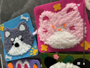 迪漫奇手工毛線畫(huà)刺繡兒童卡通動(dòng)物戳戳樂(lè)幼兒材料包制作過(guò)家家玩具 曬單實(shí)拍圖