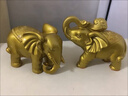 祥瑞禮純銅大象擺件財(cái)福吸水象吉祥如意象開業(yè)祝?？蛷d玄關(guān)門店面裝飾 財(cái)福象 小號 一對重1.6kg 曬單實(shí)拍圖
