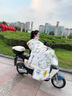 浪漫美西電動(dòng)車擋風(fēng)被冬季全包加絨加厚電瓶摩托車斗篷式防水防風(fēng)罩25新款 【夜間全反光+護(hù)脖護(hù)肩+收納卡扣】卡其雪球熊 曬單實(shí)拍圖
