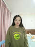 回力原創(chuàng)美式潮牌衛(wèi)衣男青少年oversize青蘋果個性穿搭秋天圓領(lǐng)外套薄 灰豆綠(h回力青蘋) L /175(回力潮牌品質(zhì)保障) 曬單實拍圖