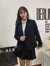 伊婭莎小西裝外套女士氣質(zhì)短款小個(gè)子正裝休閑修身顯瘦今年流行西服上衣 黑色常規【三?？邸?M 推薦90-105斤 曬單實(shí)拍圖