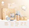 babycare歪頭仿母乳新生兒奶瓶禮盒防脹氣玻璃奶瓶4件套 靜謐藍 0-12月 曬單實(shí)拍圖