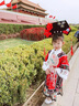 G.DUCKKIDS小黃鴨漢服女童套裝春秋古裝格格服清朝宮廷風(fēng)馬面裙兒童演出服裝 560紅色套裝 110 尺碼4~5歲【100-110cm】 曬單實(shí)拍圖