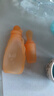 史維迪嬰兒輔食袋奶瓶硅膠軟勺寶寶擠壓式米糊果泥袋神器吸管母乳保鮮袋 【升級款帶輔食勺】活力橙180ML 曬單實拍圖