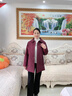 梵花秀（fanhuaxiu）媽媽冬裝新款加棉外套中長(zhǎng)款棉服中老年人棉衣女奶奶秋冬輕薄棉襖 安可拉紅 輕薄保暖羽絨棉服 2XL 建議穿125-140斤 曬單實(shí)拍圖
