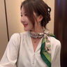 DHKZSTE絲巾女桑蠶絲真絲70方巾圍巾母親節(jié)送女友老婆媽媽長輩生日禮物 茉莉蝴蝶 高級感輕奢&百搭實用 曬單實拍圖