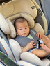貝倍適（BAYBETSS）兒童安全座椅汽車用0-4-12歲寶寶360度旋轉(zhuǎn)嬰兒車載坐椅ISOFIX 米灰色【遮陽棚+上拉帶+側(cè)保護】 曬單實拍圖