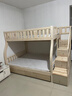 皇家御兔【免費安裝】實(shí)木子母床二層兒童床小戶(hù)型家用兩層多功能高低床 原木梯柜+書(shū)架+抽屜+床墊 上鋪寬140*下鋪寬160 曬單實(shí)拍圖