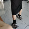 探路者（TOREAD）專(zhuān)款 兒童運動(dòng)鞋男女中大童鞋秋冬季款減震紐扣跑鞋 水粉棕色 38 曬單實(shí)拍圖