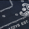 哈吉斯（HAZZYS）女裝 春秋款女士印花時(shí)尚大方巾圍巾女AAOS1FBA003 藏青色NV 00 曬單實(shí)拍圖