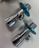 九牧（JOMOO）黃銅加厚角閥三角閥1冷1熱套裝   02064-1C-1  曬單實(shí)拍圖