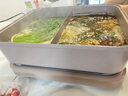 美的（Midea）電火鍋火鍋專用鍋多功能鍋料理烤肉鍋分體式多功能一體電鍋0氟鈦陶電煮鍋HGS352866S【國家補貼】 曬單實拍圖