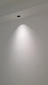 雷士（NVC）LED射燈客廳過道背景嵌入式洗墻小山丘鋁材7瓦暖白黑杯【蓮華】 曬單實(shí)拍圖