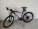 千里達（TRINX） X7鋁合金山地車(chē)自行車(chē)禧瑪諾22速線(xiàn)控氣叉油剎成人男女單車(chē) X7 ELITE啞黑藍紅 -筒軸 27.5*18英寸 曬單實(shí)拍圖