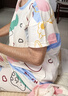 雅鹿睡衣女夏短袖短褲長褲帶內(nèi)衣胸墊家居服套裝可外穿睡衣褲七夕禮物 【短袖短褲長褲三件套】愛心小熊 L 【160-166/100-115斤】 曬單實拍圖
