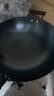 蘇泊爾（SUPOR）鐵鍋精鐵真不銹炒鍋無涂層家用炒菜鍋爆炒鍋錘紋物理防粘明火專用 3-5人使用  【有副把手】 34cm 曬單實(shí)拍圖