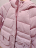 巴拉巴拉童裝兒童面包羽絨服女大童2024冬裝甜美肌理連帽外套208424107017 曬單實(shí)拍圖