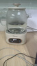 美的（Midea）花漾0膠水全玻璃全自動(dòng)養(yǎng)生壺 辦公室多功能煮茶壺 燒水壺恒溫電熱水壺煮茶器花茶壺1L YS10B101 曬單實(shí)拍圖