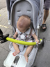 babycare頭等艙嬰兒推車高景觀遛娃神器輕便可折疊可坐躺雙向溜娃  時光銀 曬單實拍圖