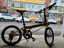 大行（DAHON）自行車(chē)20英寸20速超輕鋁合金碟剎成人單車(chē)KBA005 黃色BA款油碟 曬單實(shí)拍圖