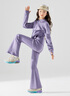 moonkids童裝女童運動服套裝2025早秋新款兒童軟殼衛(wèi)衣外套褲子休閑兩件套 兩件套【10153紫色外套+27003紫色長褲】 130 cm 曬單實拍圖
