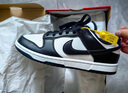 耐克NIKE男復(fù)古休閑板鞋 DUNK緩震運(yùn)動(dòng)鞋 HF5441-100黑白40.5 曬單實(shí)拍圖