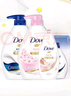 多芬（Dove）深層瑩潤沐浴乳套裝 深層1kg+櫻花1kg送300g+190g 曬單實拍圖