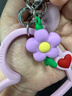 CASETIFY【全新上市】掛鏈鑰匙圈 適用于部分手機殼或其他飾品迷你扣環(huán)掛鏈 【新品上市】蜜蘿紫小花 曬單實(shí)拍圖