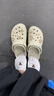 卡駱馳（crocs）經(jīng)典云朵Clog女沙灘洞洞鞋涼拖鞋206750 206750-2Y2  37  曬單實(shí)拍圖