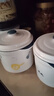 onlycook雙耳陶瓷燉盅家用隔水燉燕窩小湯盅雙蓋蒸蛋碗煲湯瓦罐 小號550ml 曬單實(shí)拍圖