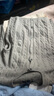 優(yōu)衣庫女裝紐花圓領(lǐng)針織開(kāi)衫/毛衣外套空調衫通勤秋冬新款481477 03 灰色 L /160/88A 曬單實(shí)拍圖
