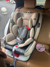 貝倍適（BAYBETSS）兒童安全座椅汽車用0-4-12歲寶寶360度旋轉(zhuǎn)嬰兒車載坐椅ISOFIX 米灰色【遮陽棚+上拉帶+側(cè)保護(hù)】 曬單實(shí)拍圖