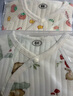 婧麒（JOYNCLEON）新生兒嬰兒衣服夾棉春秋滿月純棉初生寶寶秋裝連體衣早秋a類秋季 樹葉熊 66cm 曬單實拍圖