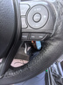 安牛 手縫方向盤套真皮頭層牛皮汽車把套防滑皮套四季通用型透氣吸汗 頭層牛皮黑色黑線打孔 曬單實(shí)拍圖