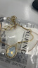 XUPING旭平首飾XUPING旭平首飾仿水晶時尚高級感水滴項鏈女送禮飾品 6號色-奶白色 約41+5cm 曬單實拍圖