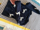 森馬（Semir）針織開(kāi)衫女短款圓領(lǐng)正肩顯瘦2024冬趣味小狗提花上衣109724106004 曬單實(shí)拍圖