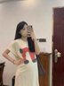 革曼孕婦連衣裙夏季2025新款純棉寬松遮肚顯瘦休閑時(shí)尚潮媽短袖中長(zhǎng)款 杏色連衣裙 XL 曬單實(shí)拍圖