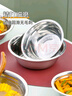 茶花（CHAHUA）甄享不銹鋼盆加厚平底湯盆廚房打蛋和面盆洗菜烘焙盆子18厘米 曬單實拍圖