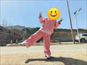 鄰家米其（LINJIAMIQI）女小童套裝秋裝拼接假兩件2025新款寶寶兒童裝女孩春秋季小孩衣服 XT2081（假兩件+褲子）-粉色 110 碼/身高100-110cm（3-4歲） 曬單實(shí)拍圖