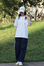 POUM日系復古cityboy秋季工裝褲男vintage寬松顯瘦闊腿直筒休閑褲男 YRFS-X1515藏青色 XL 【125-135斤】 尺碼偏小建議拍大一碼 曬單實(shí)拍圖