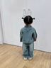女童牛仔外套套裝春秋2025新款洋氣小女孩兒童衣服工裝休閑兩件套 藍色 套裝 110 曬單實(shí)拍圖