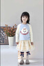 可英 GOWINBABY女童長袖t恤甜美時尚2025秋季女孩休閑寬松t恤衫女寶可愛秋裝上衣 曬單實拍圖